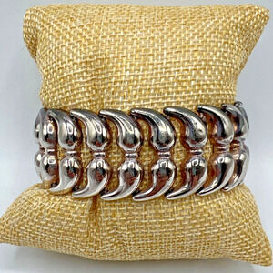 Unique Sterling Silver Link Bracelet - 7.25"